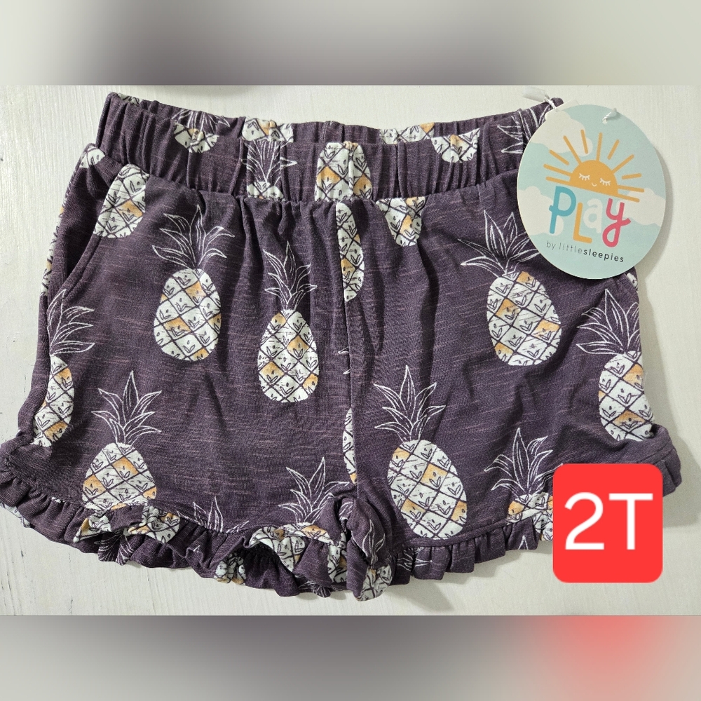 NWT Little Sleepies Ruffle Shorts